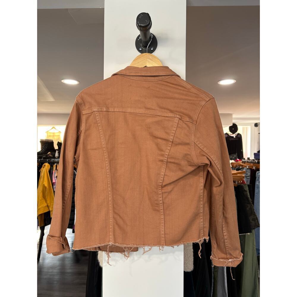 L'Agence Janelle Denim Jacket Size L - Picture 2 of 5